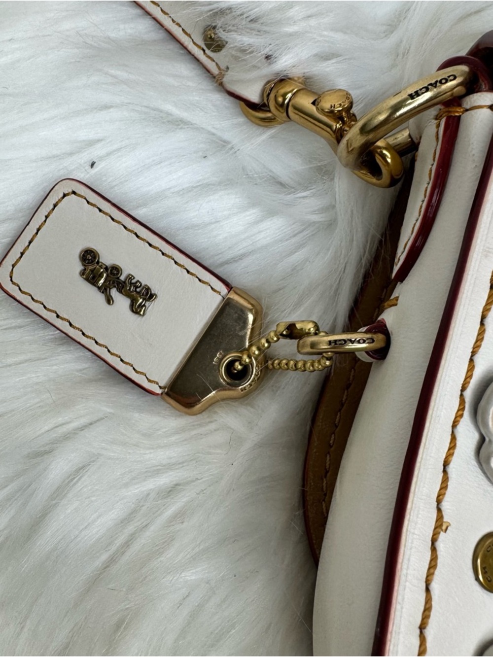 Coach 1941 Tea Rose Leather Saddle bag - Picture 9 of 9